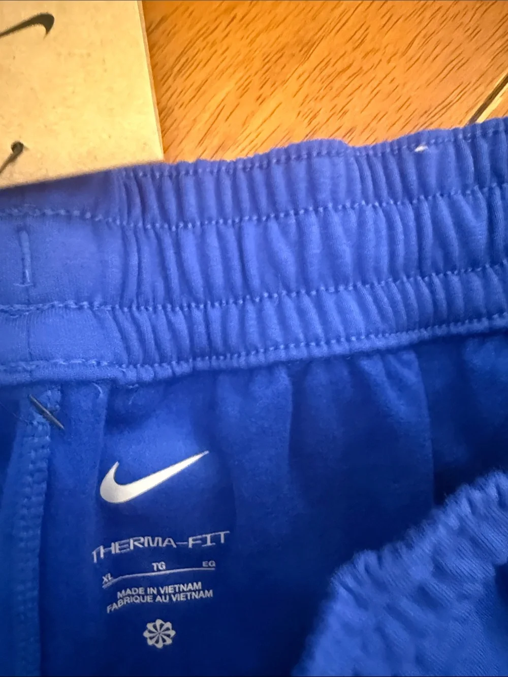 Nike Royal Blue Joggers with Black Panels xl
